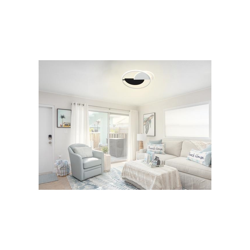 LED Dimmable ceiling light LED/70W/230V 3000-6500K white/black + remote control