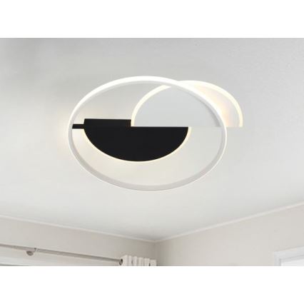 LED Dimmable ceiling light LED/70W/230V 3000-6500K white/black + remote control