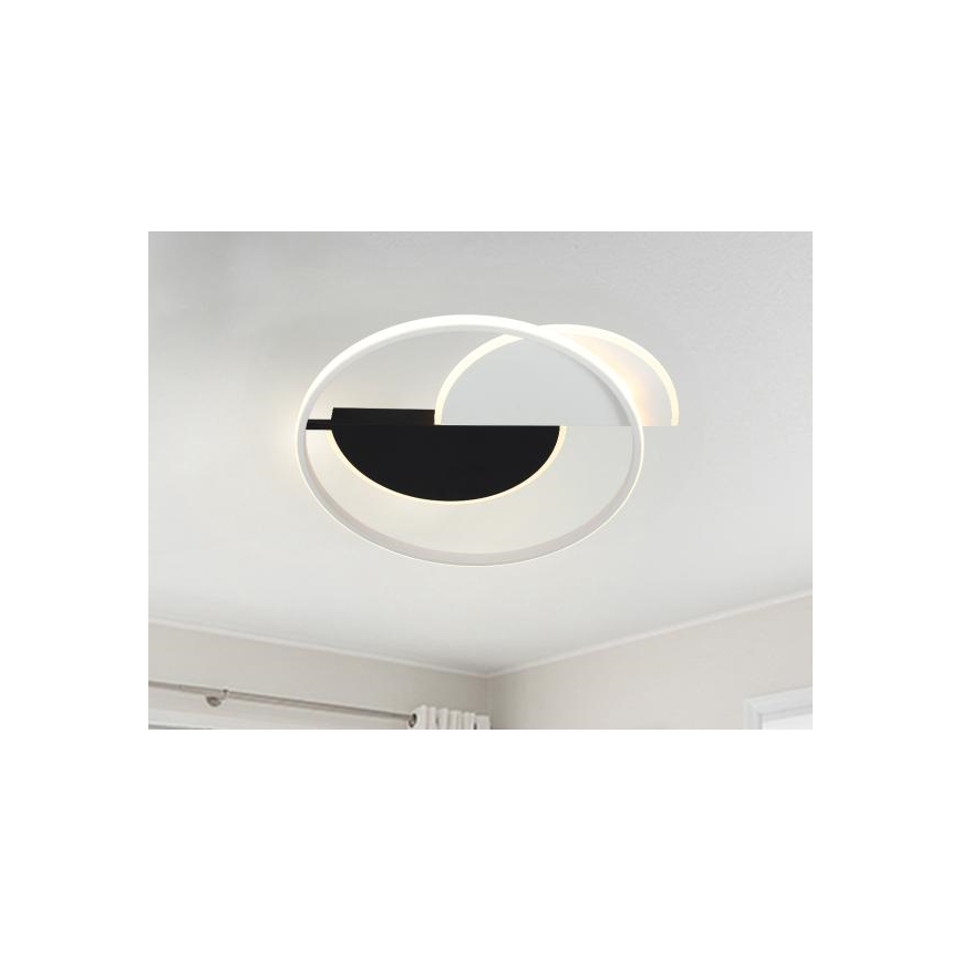 LED Dimmable ceiling light LED/70W/230V 3000-6500K white/black + remote control