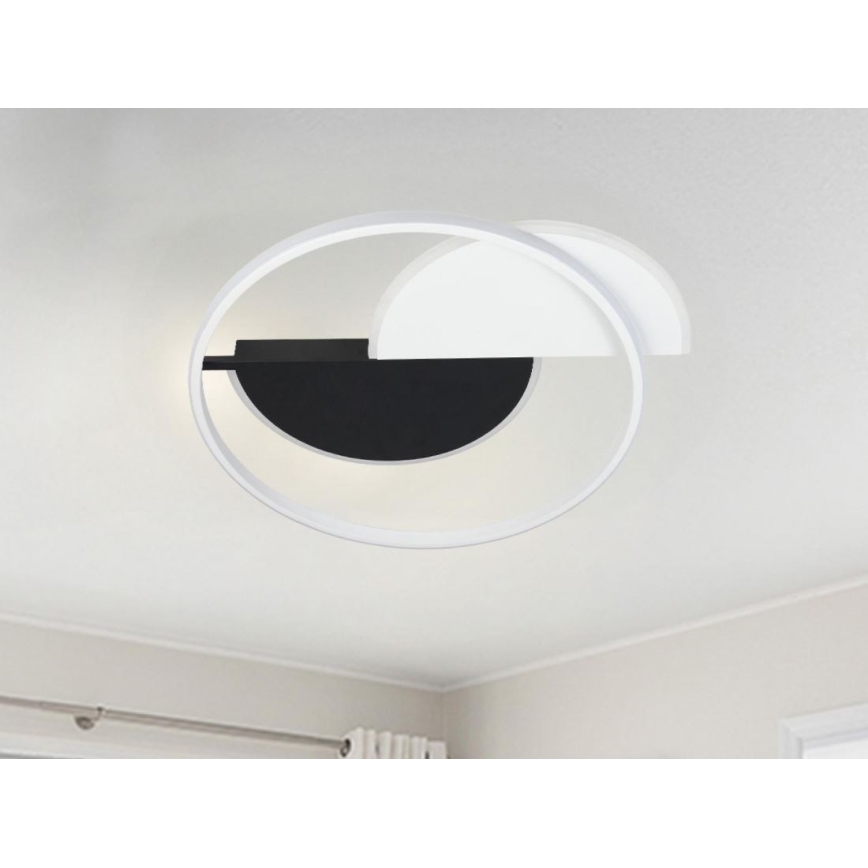 LED Dimmable ceiling light LED/70W/230V 3000-6500K white/black + remote control