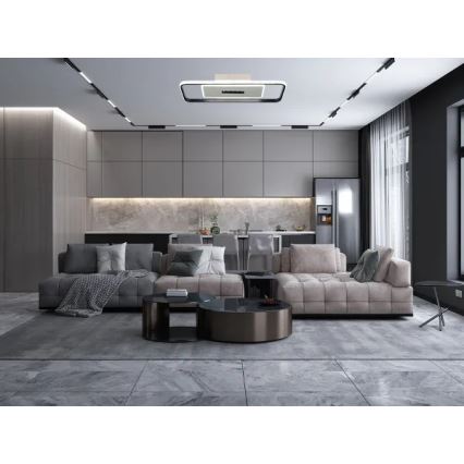 LED Dimmable ceiling light LED/75W/230V 3000-6500K white/black + remote control