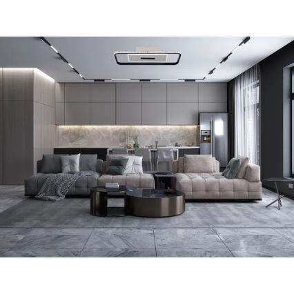 LED Dimmable ceiling light LED/75W/230V 3000-6500K white/black + remote control