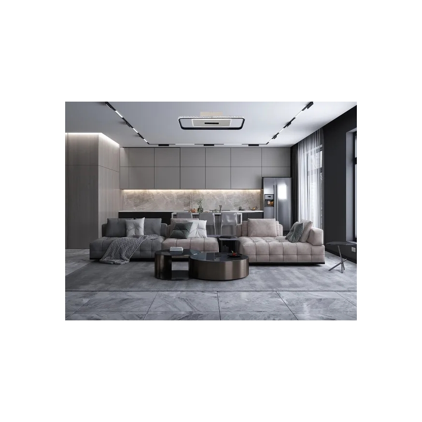 LED Dimmable ceiling light LED/75W/230V 3000-6500K white/black + remote control