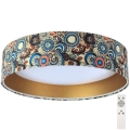 LED Dimmable light SMART GALAXY LED/24W/230V d. 44 cm colorful/gold 3000-6500K + remote control