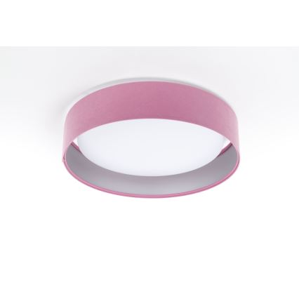 LED Dimmable ceiling light SMART GALAXY LED/24W/230V d. 45 cm 2700-6500K Wi-Fi Tuya pink/silver + remote control