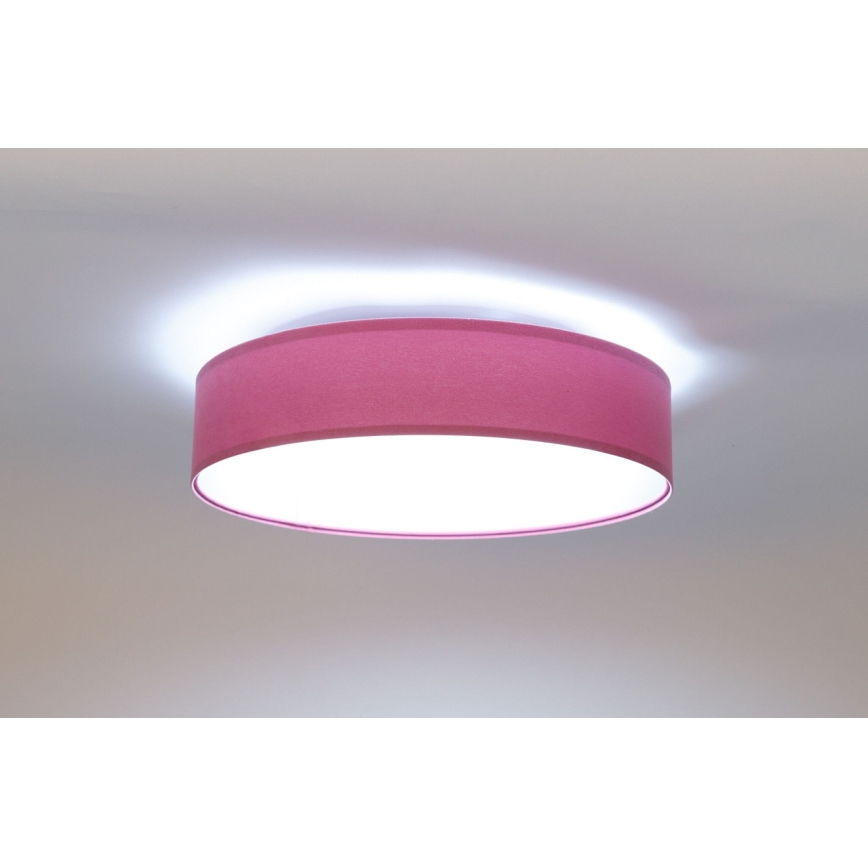 LED Dimmable ceiling light SMART GALAXY LED/24W/230V d. 45 cm 2700-6500K Wi-Fi Tuya pink/silver + remote control
