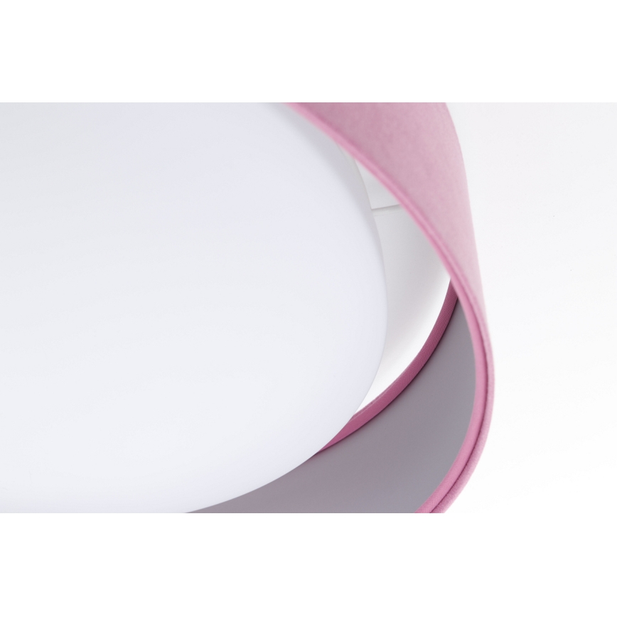 LED Dimmable ceiling light SMART GALAXY LED/24W/230V d. 45 cm 2700-6500K Wi-Fi Tuya pink/silver + remote control