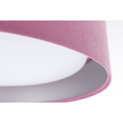 LED Dimmable ceiling light SMART GALAXY LED/24W/230V d. 45 cm 2700-6500K Wi-Fi Tuya pink/silver + remote control