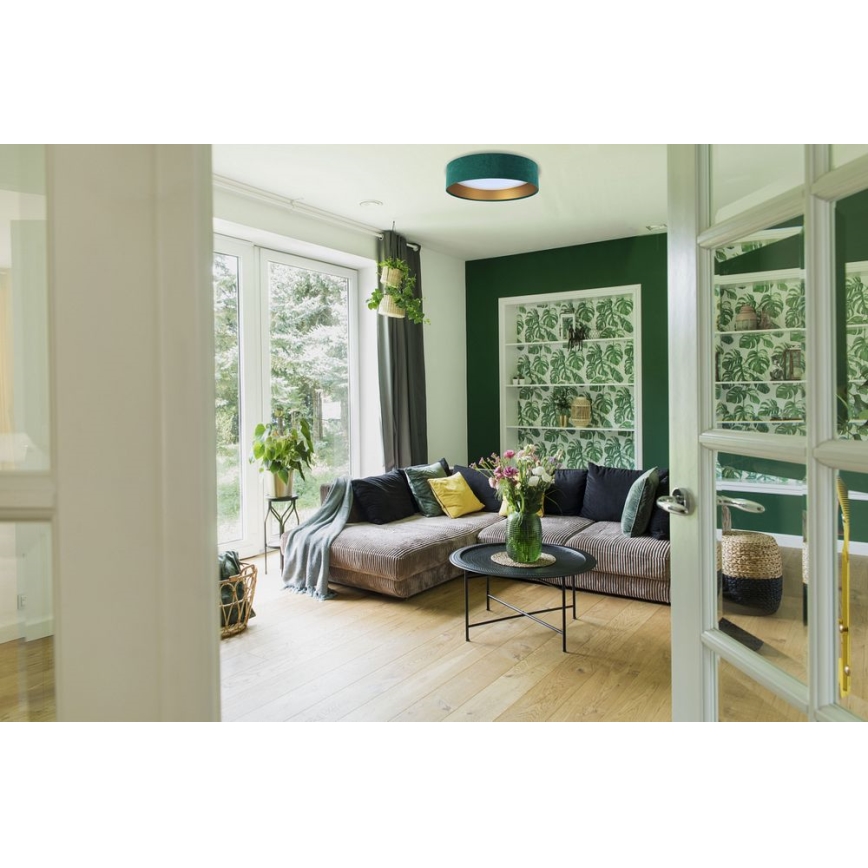 LED Dimmable ceiling light SMART GALAXY LED/36W/230V d. 55 cm 2700-6500K Wi-Fi Tuya green/gold + remote control