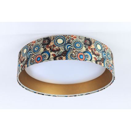 LED Dimmable ceiling light SMART GALAXY LED/36W/230V d. 55 cm 2700-6500K Wi-Fi Tuya colorful/gold+ remote control