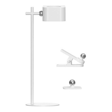 LED Dimmable magnetic rechargeable table lamp 4in1 LED/3W/5V 3000-6000K 1800 mAh white