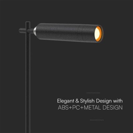 LED Dimmable magnetic rechargeable table lamp 3in1 LED/3W/5V 4000K 1500 mAh black