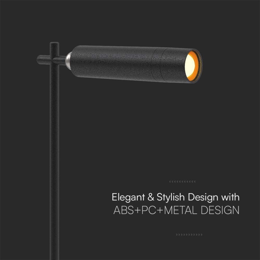 LED Dimmable magnetic rechargeable table lamp 3in1 LED/3W/5V 4000K 1500 mAh black