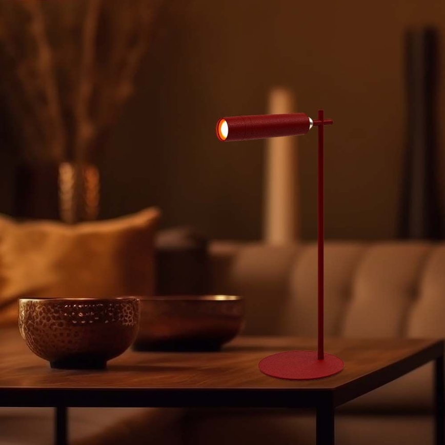 LED Dimmable magnetic rechargeable table lamp 3in1 LED/3W/5V 4000K 1500 mAh red
