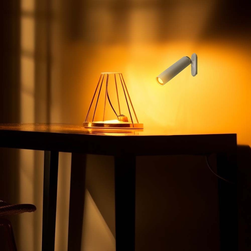 LED Dimmable magnetic rechargeable table lamp 3in1 LED/3W/5V 4000K 1500 mAh white