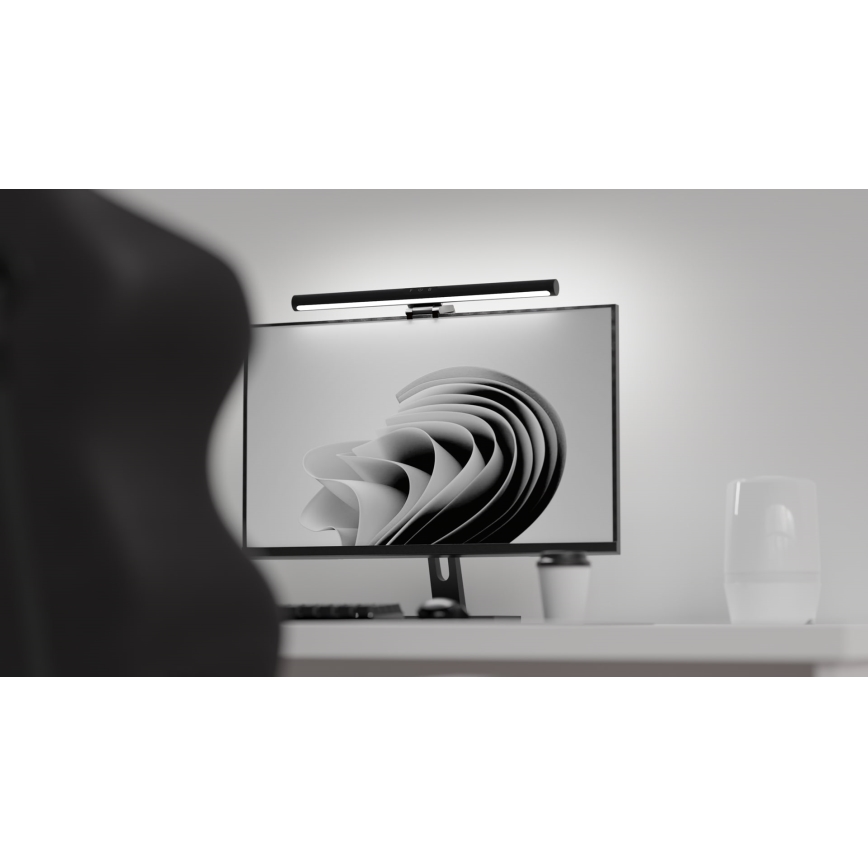 LED Dimmable monitor lighting LEVANO LED/5W/5V 3000-6000K black