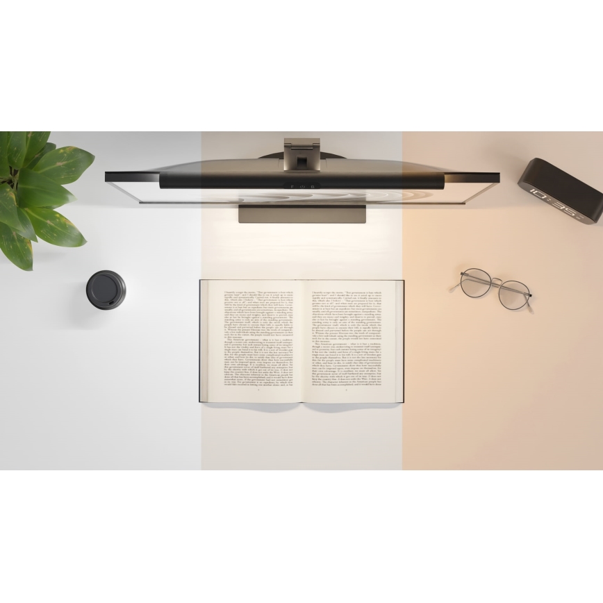 LED Dimmable monitor lighting LEVANO LED/5W/5V 3000-6000K black