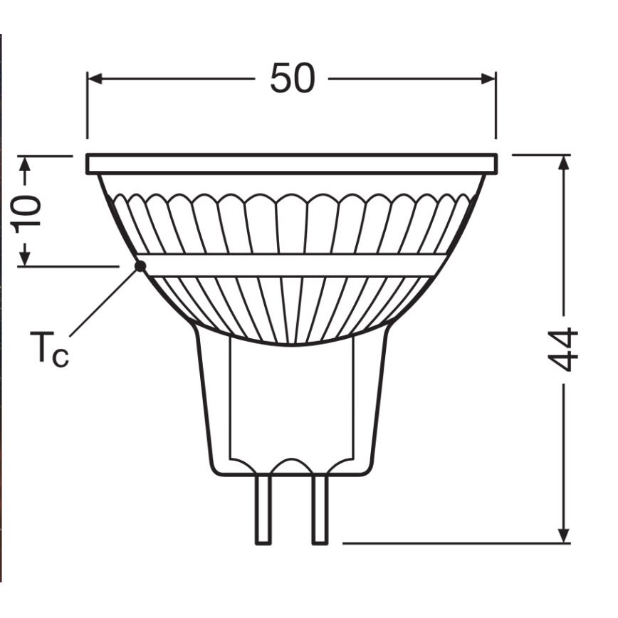 LED Dimmable Reflector Bulb MR16 GU5,3/3,4W/12V 4000K 36° CRI 90 - Ledvance