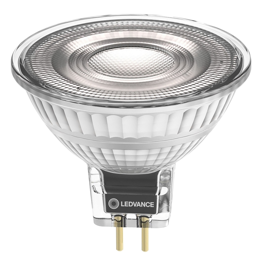 LED Dimmable MR16 Reflector Bulb GU5.3, 5.3W, 12V, 3000K, 36°, CRI 97 - Ledvance