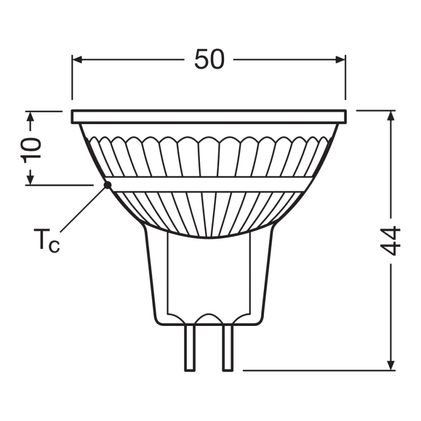 LED Dimmable MR16 reflector bulb GU5.3/5W/12V 4000K 36° CRI 90 - Ledvance