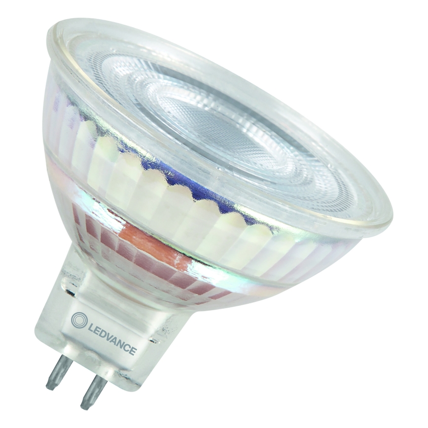 LED Dimmable MR16 Reflector Bulb GU5.3/6.6W/12V 3000K 36° CRI 97 - Ledvance