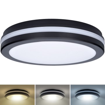 LED Dimmable outdoor ceiling light LED/18W/22W/26W/230V 3000/4000/6500K IP65 black