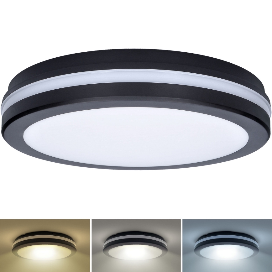 LED Dimmable outdoor ceiling light LED/36W/40W/44W/230V 3000/4000/6500K IP65 black