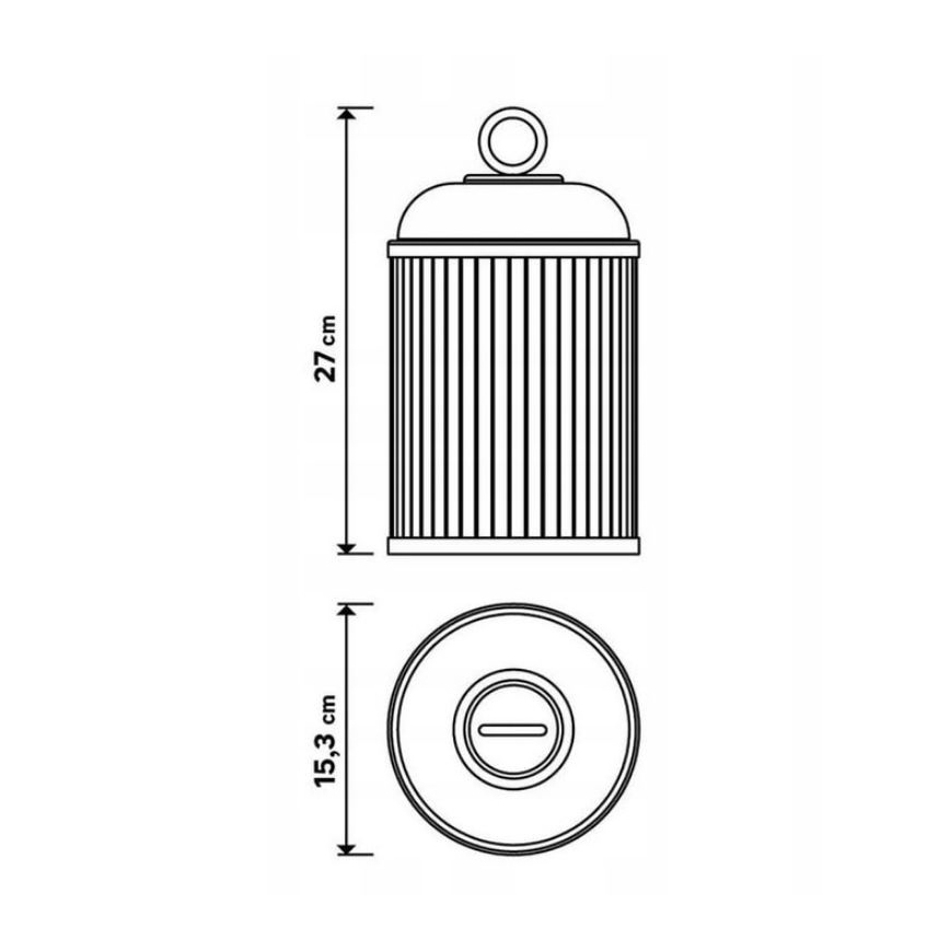 LED Dimmable outdoor lamp CANARI LED/2W/5V IP44