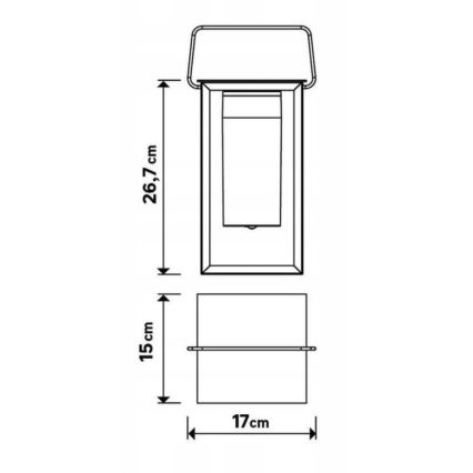 LED Dimmable outdoor lamp MESHY LED/2W/5V IP44