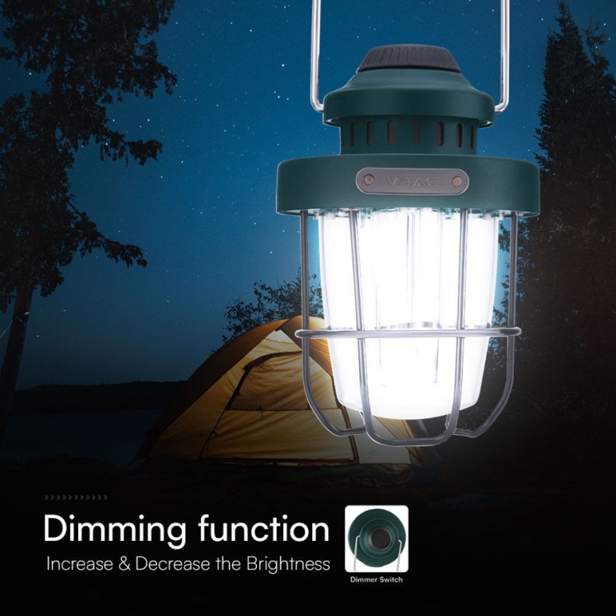 LED Dimmable outdoor pendant rechargeable light LED/5W/5V 2700-6500K IP44