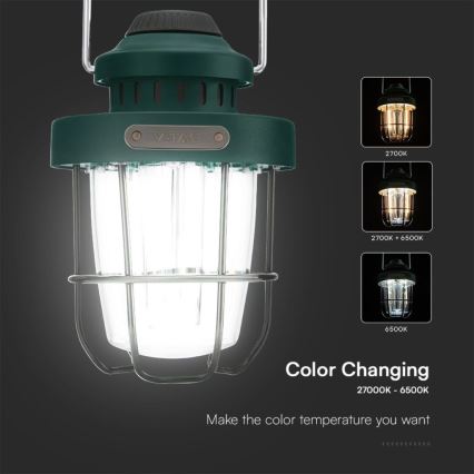LED Dimmable outdoor pendant rechargeable light LED/5W/5V 2700-6500K IP44