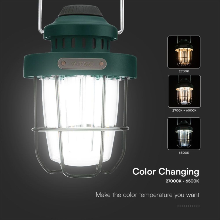 LED Dimmable outdoor pendant rechargeable light LED/5W/5V 2700-6500K IP44