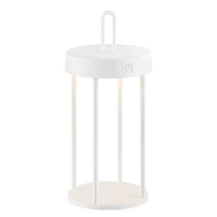 LED dimmable outdoor rechargeable touch table lamp GENTLE LED/1,5W/3,7V 3000 mAh IP44 white