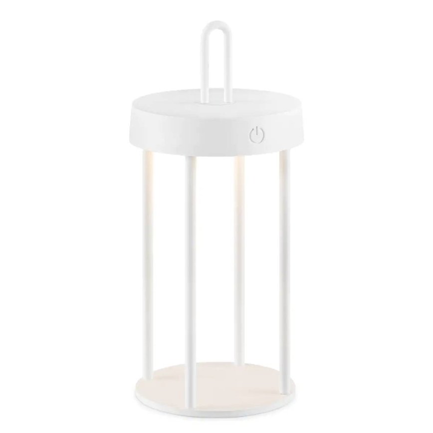 LED dimmable outdoor rechargeable touch table lamp GENTLE LED/1,5W/3,7V 3000 mAh IP44 white
