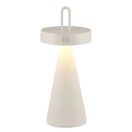 Dimmable LED outdoor rechargeable touch table lamp HALO LED/1.5W/3.7V 3000 mAh IP44 gray
