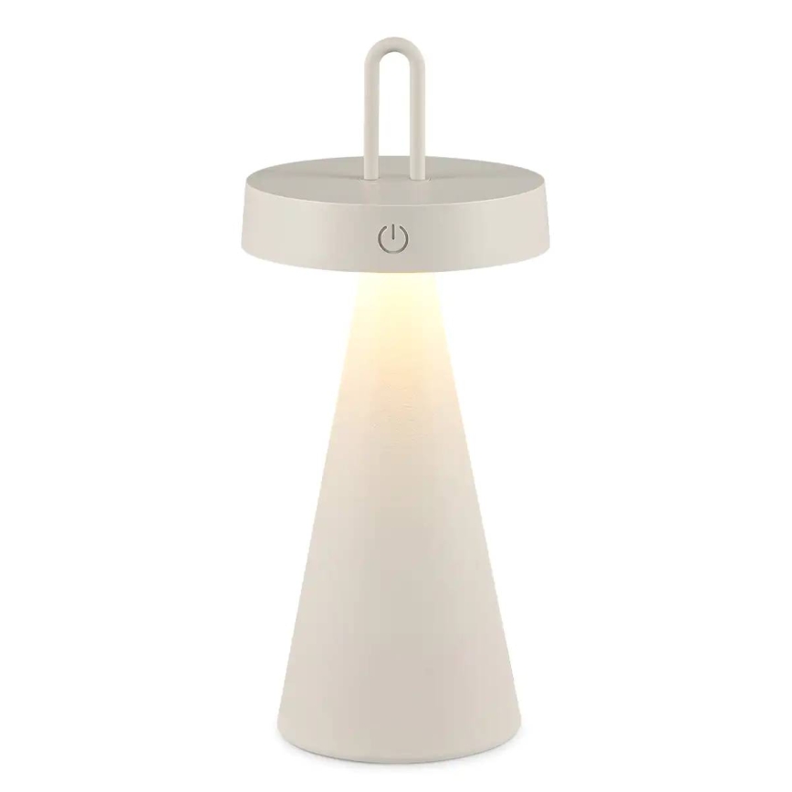 Dimmable LED outdoor rechargeable touch table lamp HALO LED/1.5W/3.7V 3000 mAh IP44 gray