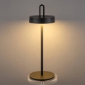 LED Dimmable Outdoor Rechargeable Touch Table Lamp SHINE LED/1.5W/3.7V 3000 mAh IP44 Black