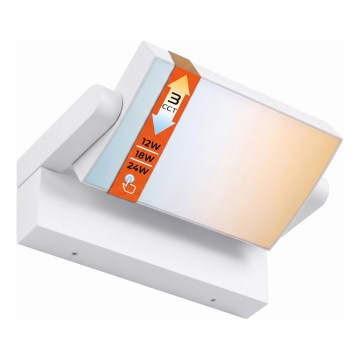 LED Dimmable outdoor wall light LED/12/18/24W/230V 3000/4000/6500K IP54 white