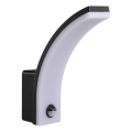 LED Dimmable Outdoor Wall Light with Motion and Twilight Sensor LED/12/15/20W/230V IP65 black