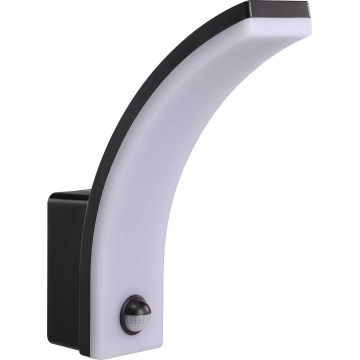 LED Dimmable Outdoor Wall Light with Motion and Twilight Sensor LED/12/15/20W/230V IP65 black