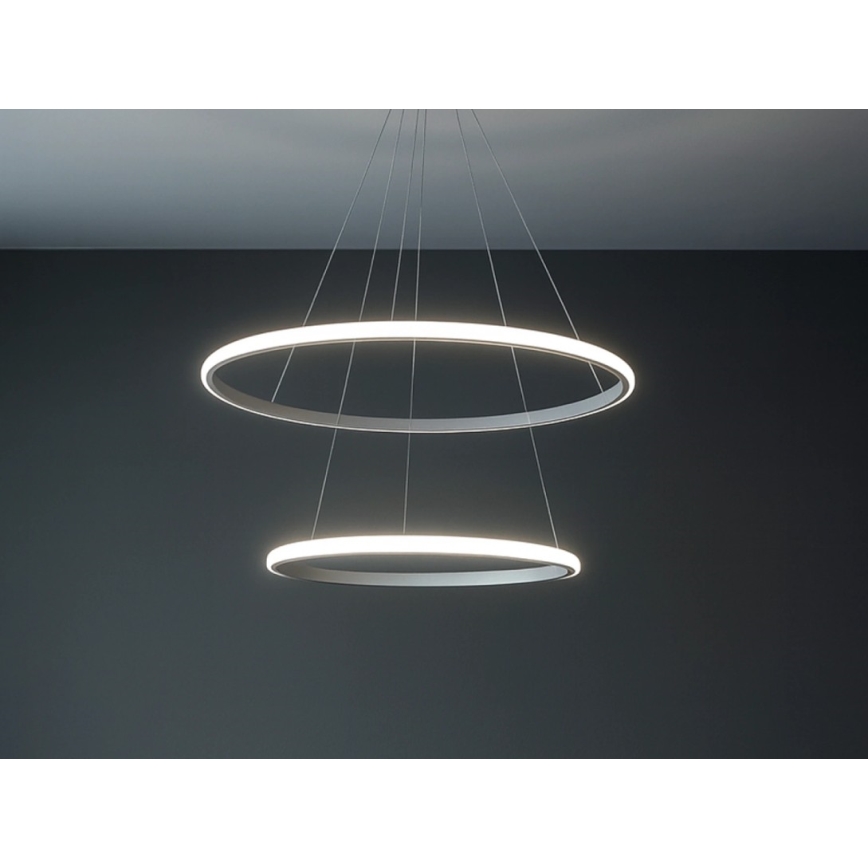 Dimmable LED cable-suspended pendant light LED/55W/230V 3000–6500K Ø 60 cm + remote control