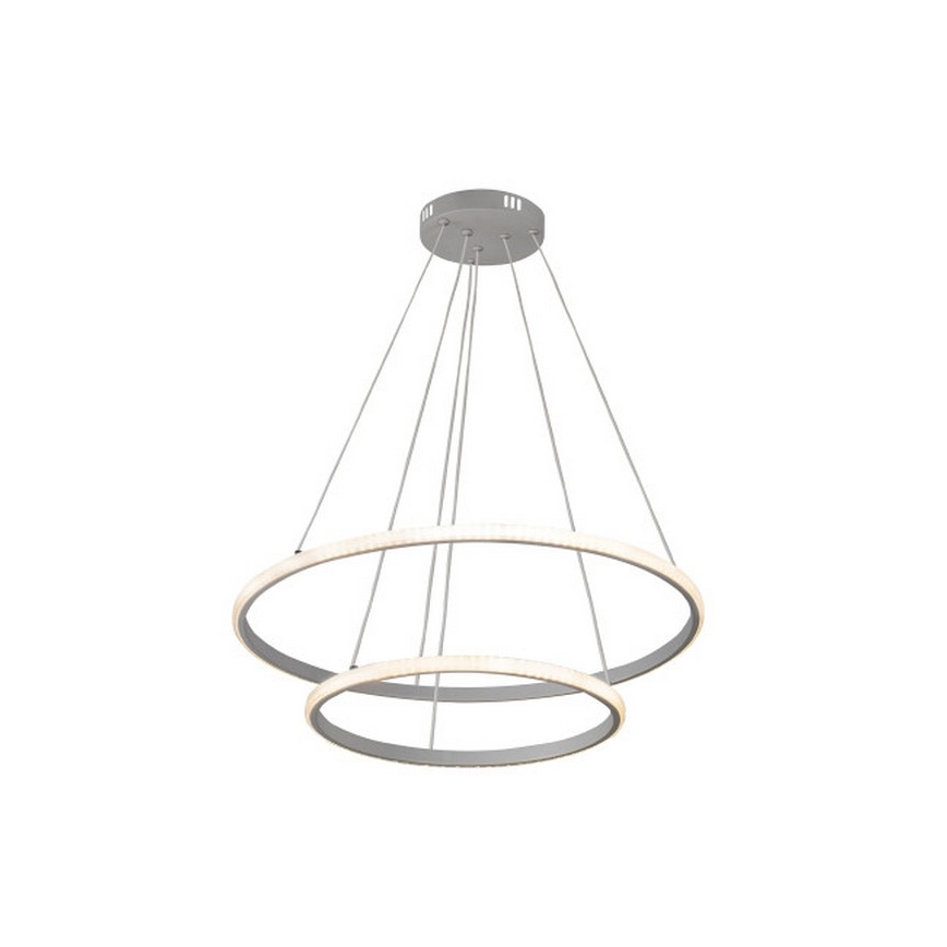 Dimmable LED cable-suspended pendant light LED/55W/230V 3000–6500K Ø 60 cm + remote control