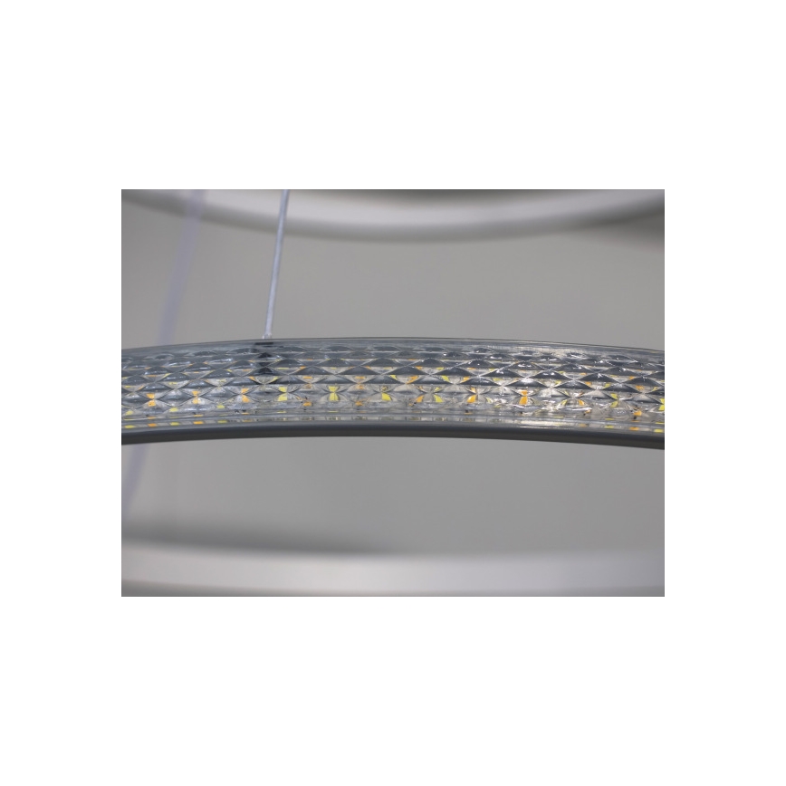 Dimmable LED cable-suspended pendant light LED/55W/230V 3000–6500K Ø 60 cm + remote control