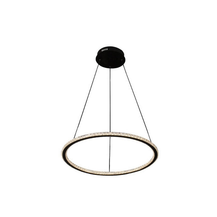 Dimmable LED cable-suspended pendant light, 90 W / 230 V, 3000–6500 K, Ø 60 cm + remote control