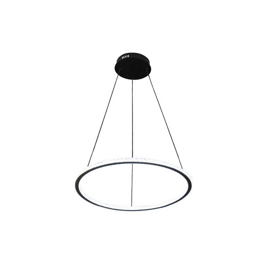 Dimmable LED cable-suspended pendant light, 90 W / 230 V, 3000–6500 K, Ø 60 cm + remote control