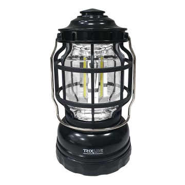 LED Dimmable portable camping lamp 3xLED/3W/3xAA IPX4 black