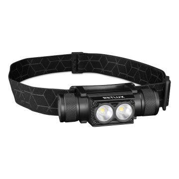 LED Dimmable rechargeable aluminum headlamp LED/2600 mAh IP65