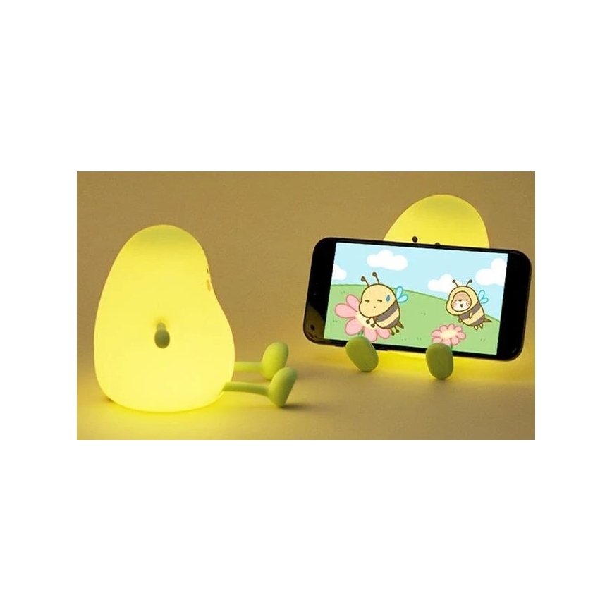 LED Dimmable rechargeable children's night light LED/1W/5V 3000K 800 mAh mango