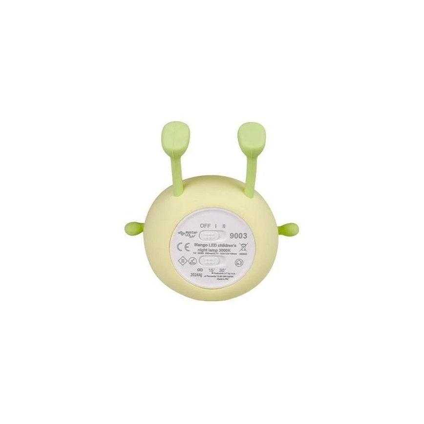 LED Dimmable rechargeable children's night light LED/1W/5V 3000K 800 mAh mango