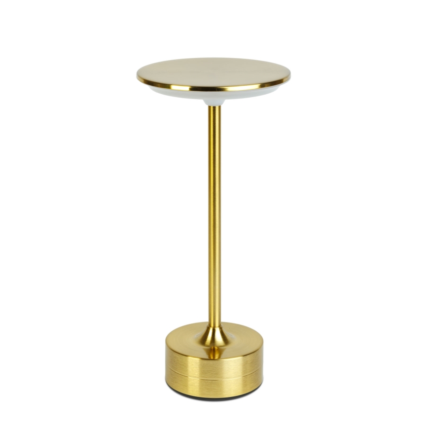 LED Dimmable Rechargeable Desk Lamp NEW YORK LED/1.8W/5V 2700K/4000K/6500K 1200 mAh Gold